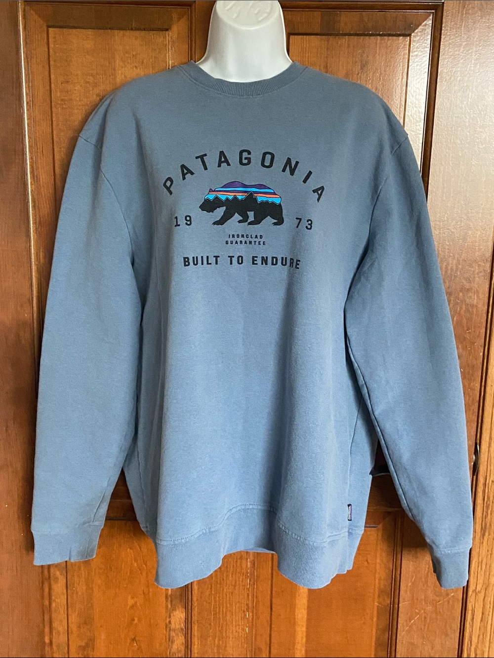 Patagonia Men's Arched Fitz Roy Bear Uprisal Crew Sweatshirt Outdoors Size XL
